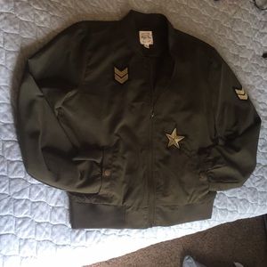 Green army jacket